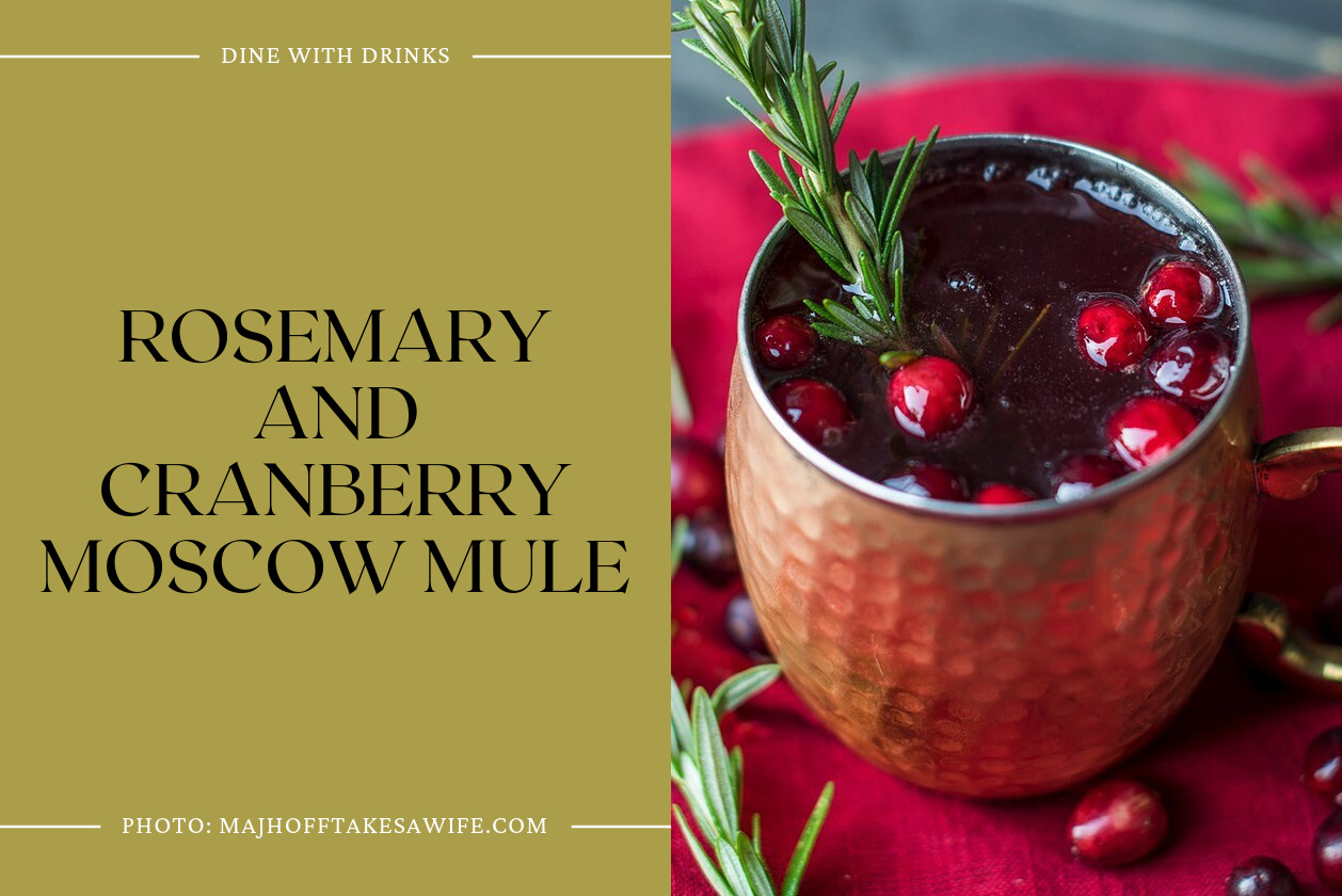 Rosemary And Cranberry Moscow Mule