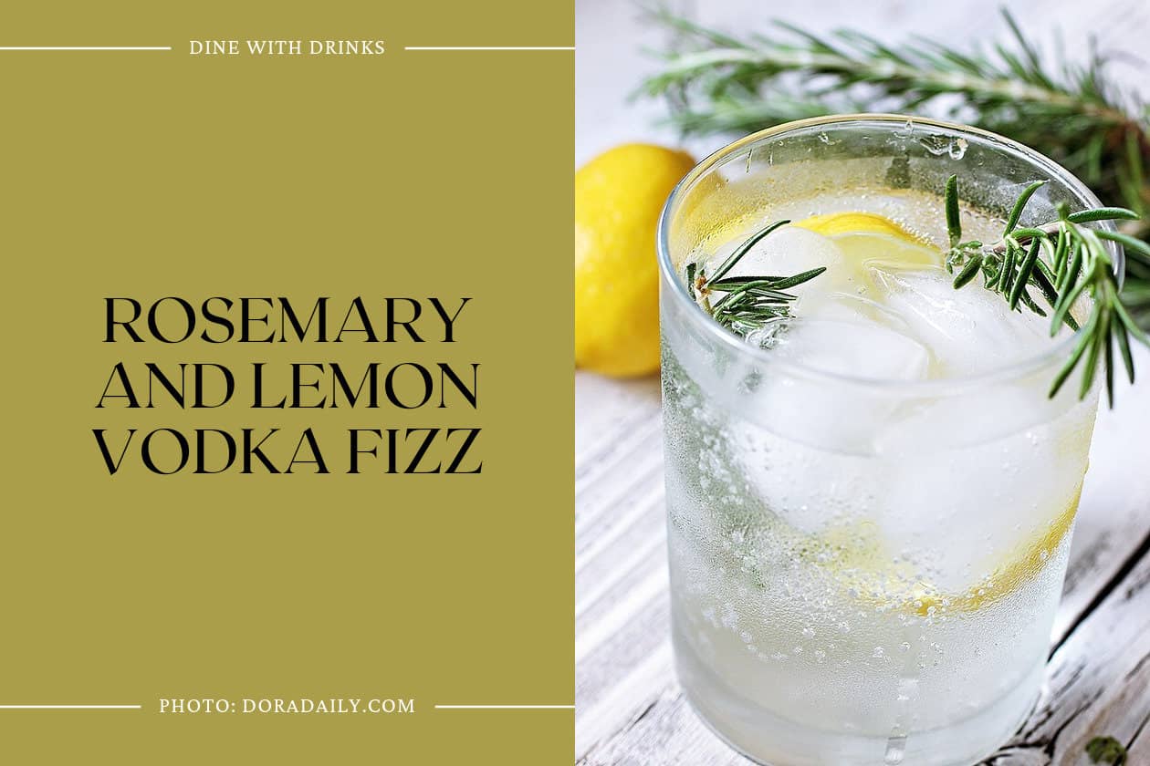Rosemary And Lemon Vodka Fizz