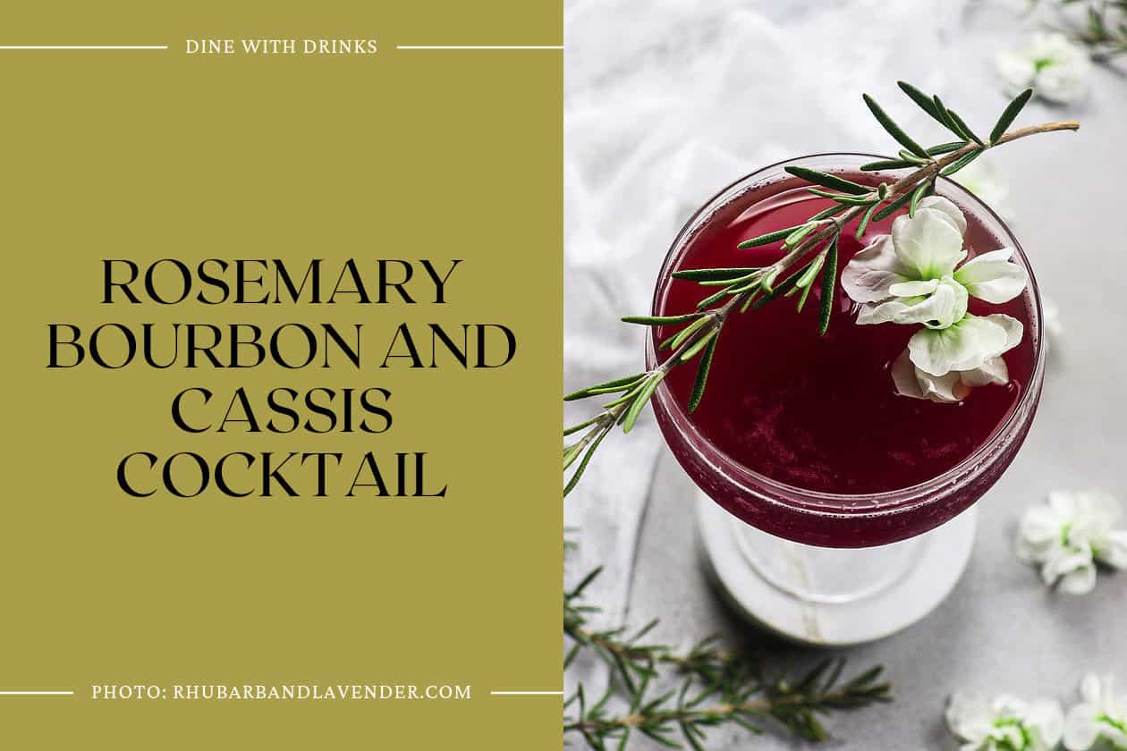 Rosemary Bourbon And Cassis Cocktail