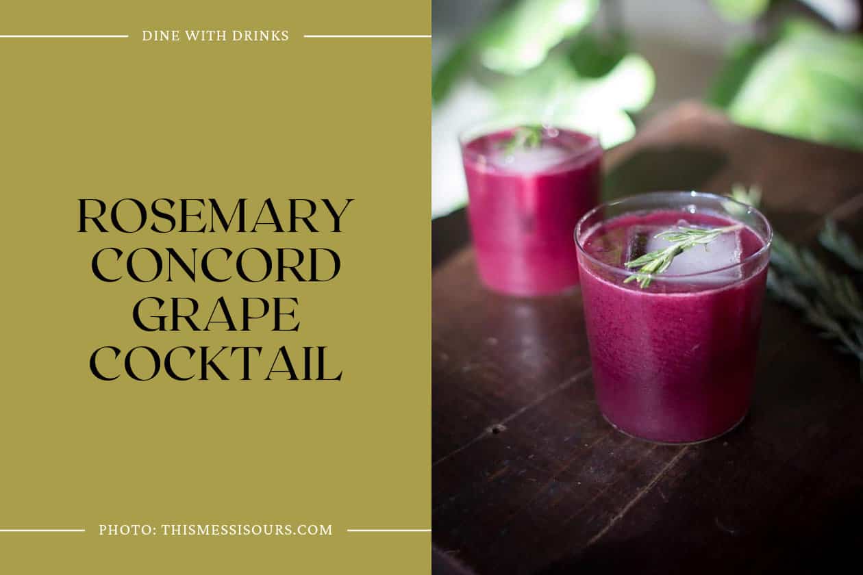 Rosemary Concord Grape Cocktail