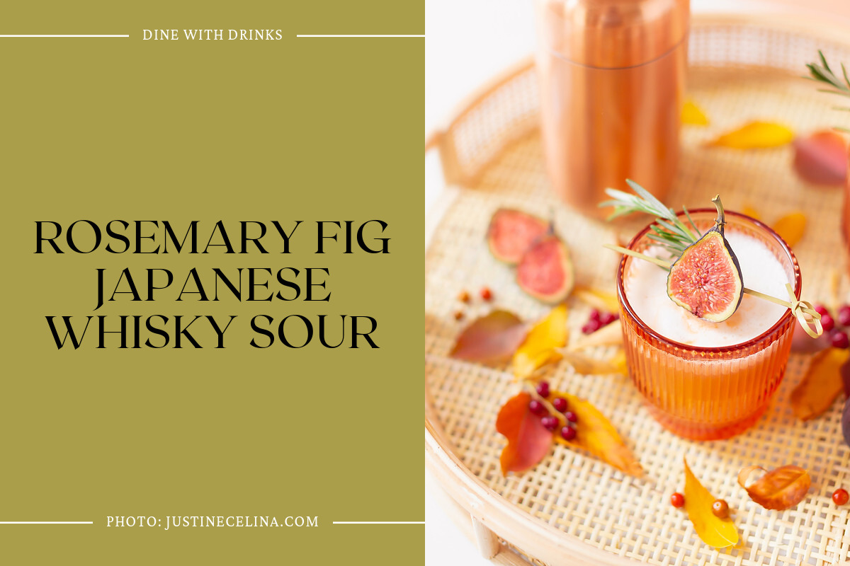 Rosemary Fig Japanese Whisky Sour