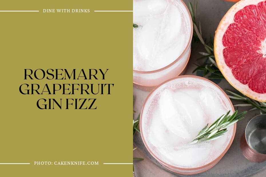 Rosemary Grapefruit Gin Fizz
