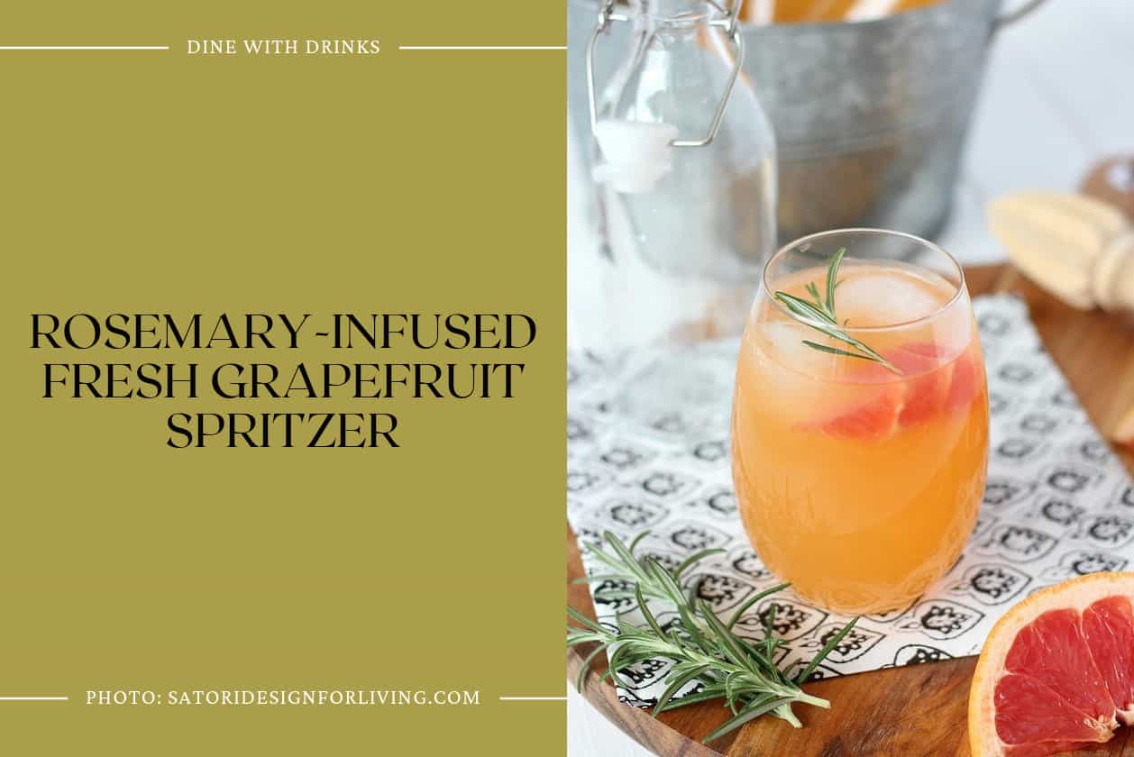 Rosemary-Infused Fresh Grapefruit Spritzer