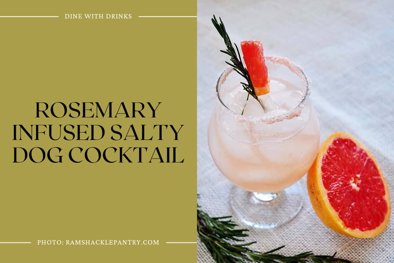 Rosemary Infused Salty Dog Cocktail