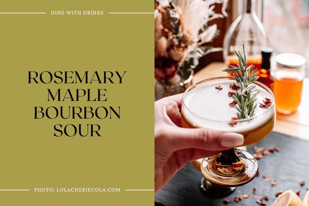 Rosemary Maple Bourbon Sour