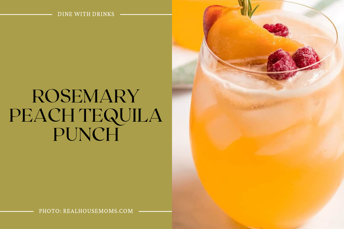 Rosemary Peach Tequila Punch
