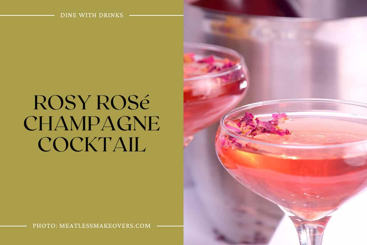 Rosy Rosé Champagne Cocktail