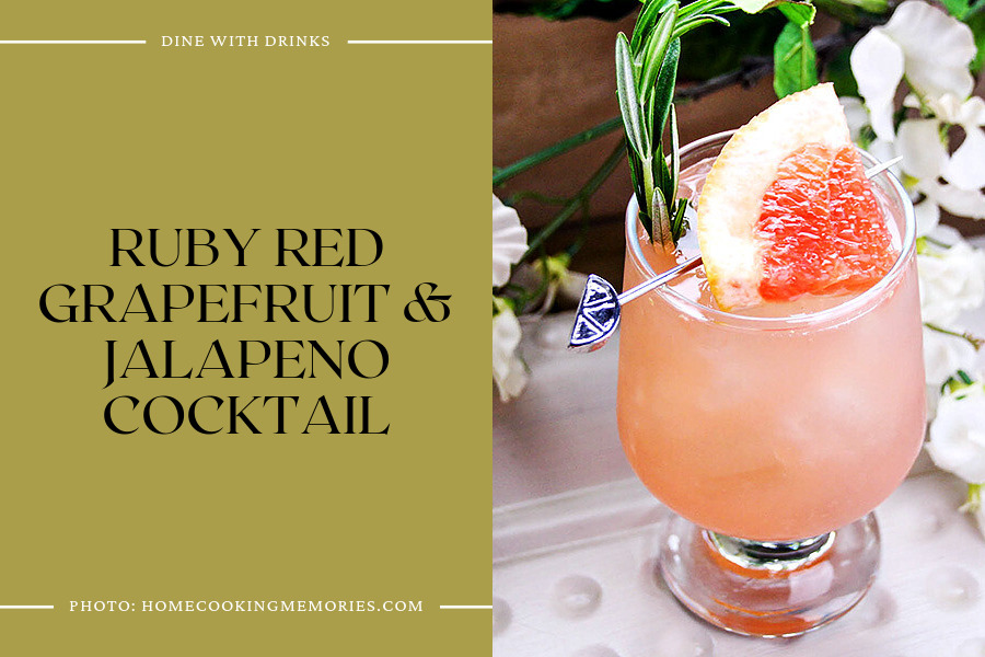 Ruby Red Grapefruit & Jalapeno Cocktail