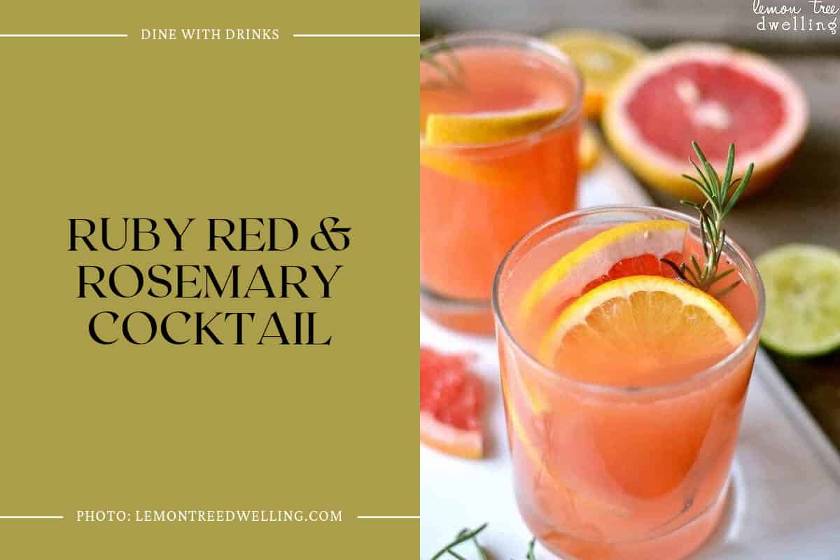 Ruby Red & Rosemary Cocktail