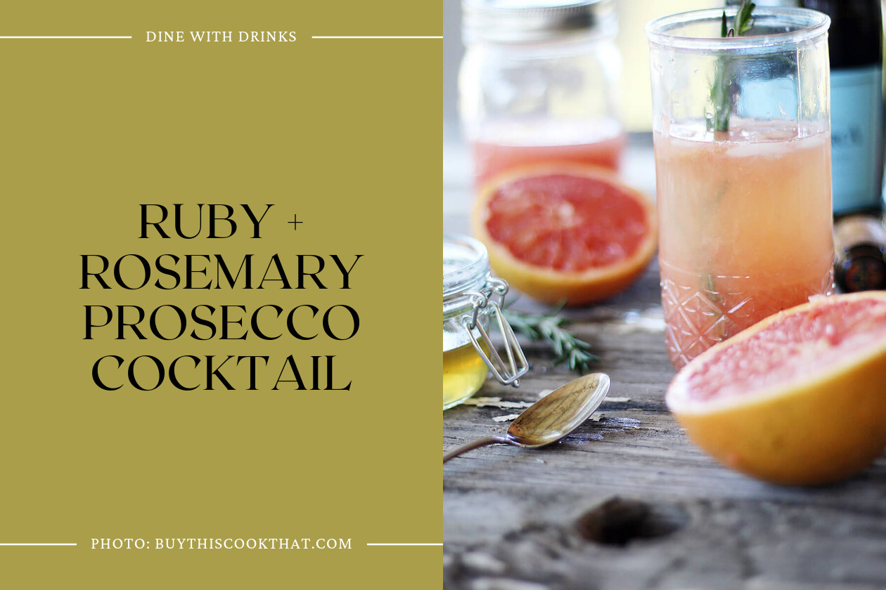 Ruby + Rosemary Prosecco Cocktail