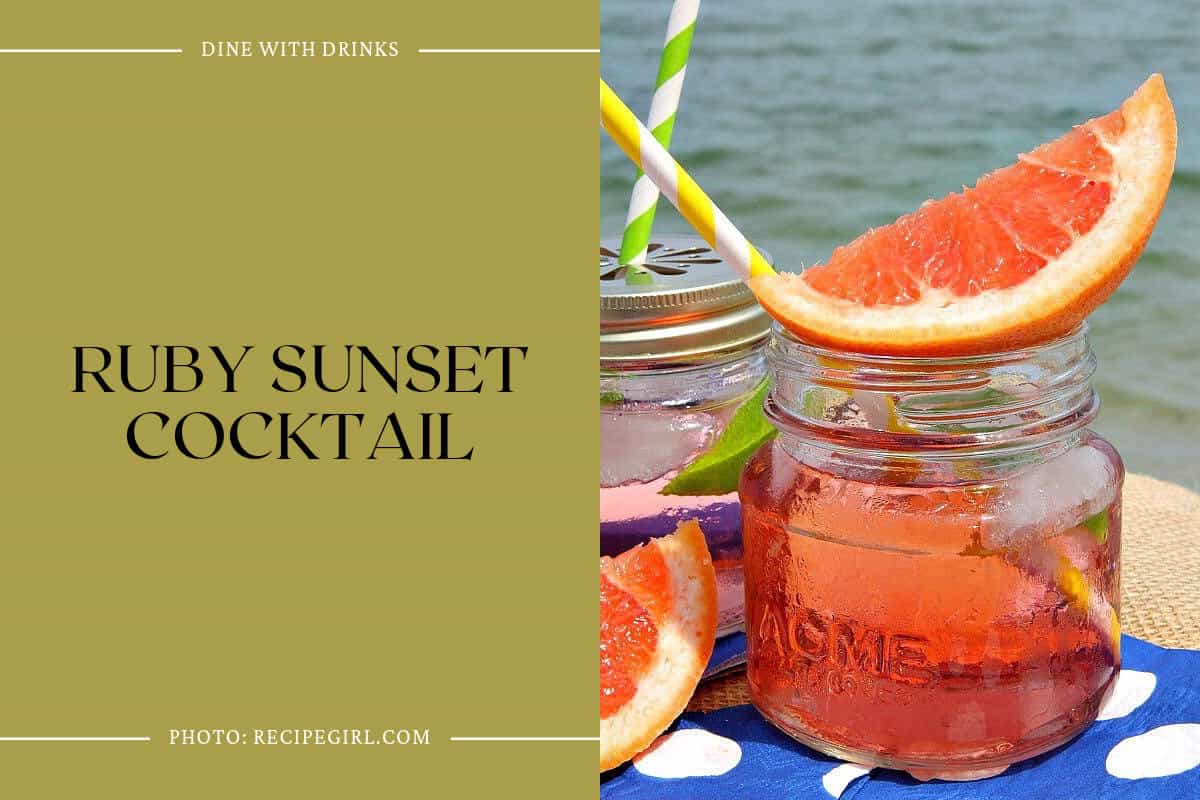 Ruby Sunset Cocktail