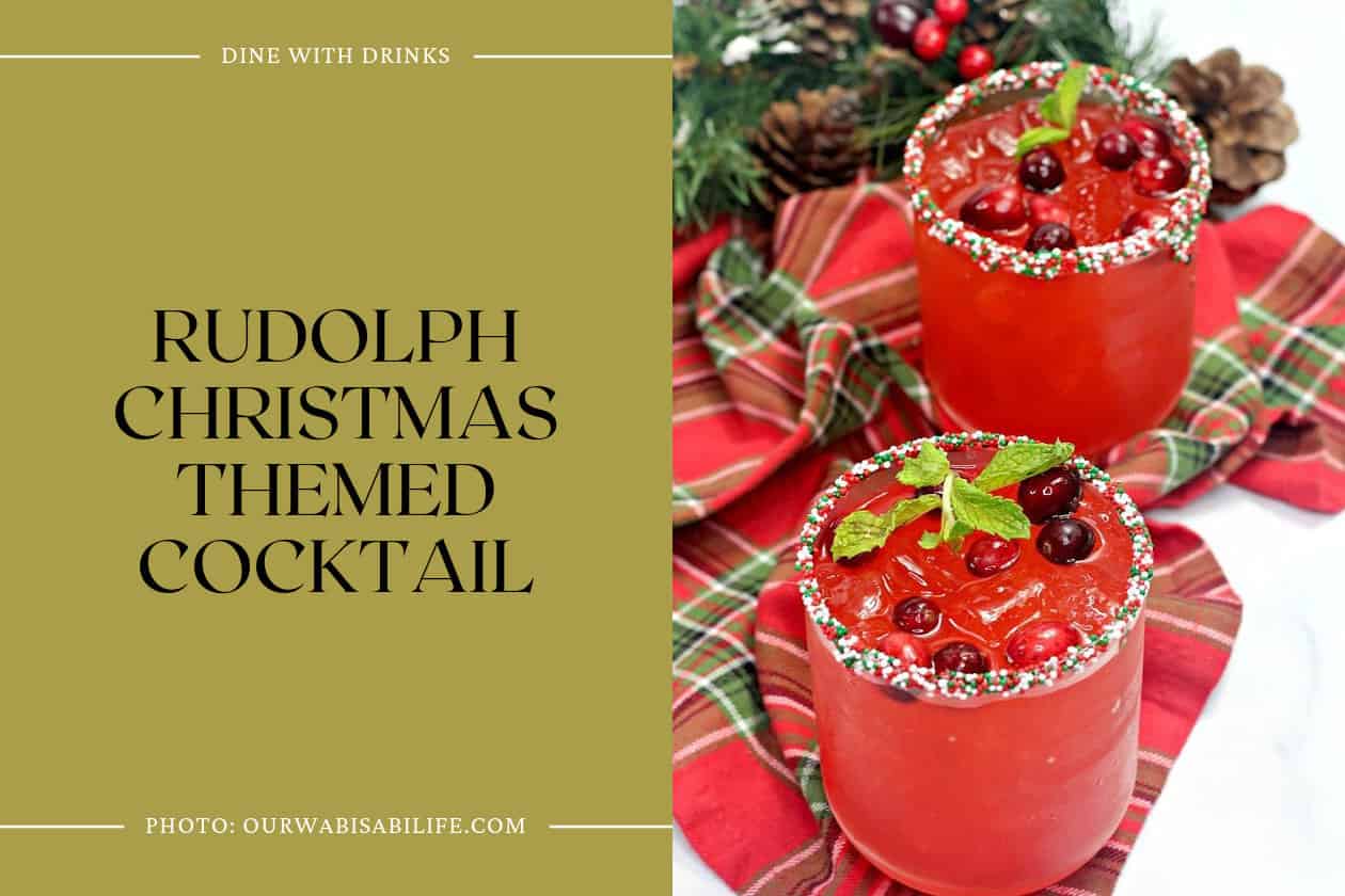 Rudolph Christmas Themed Cocktail