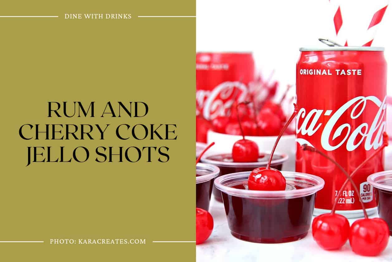 Rum And Cherry Coke Jello Shots