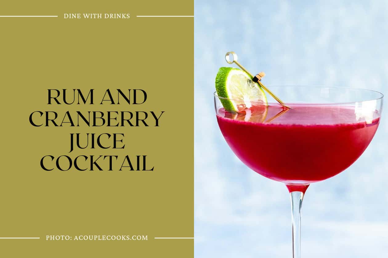 Rum And Cranberry Juice Cocktail