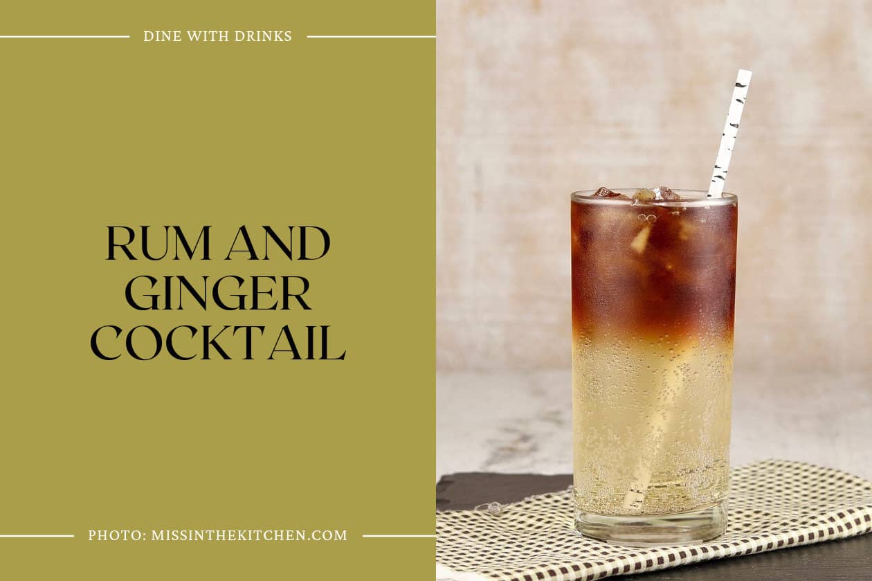 Rum And Ginger Cocktail