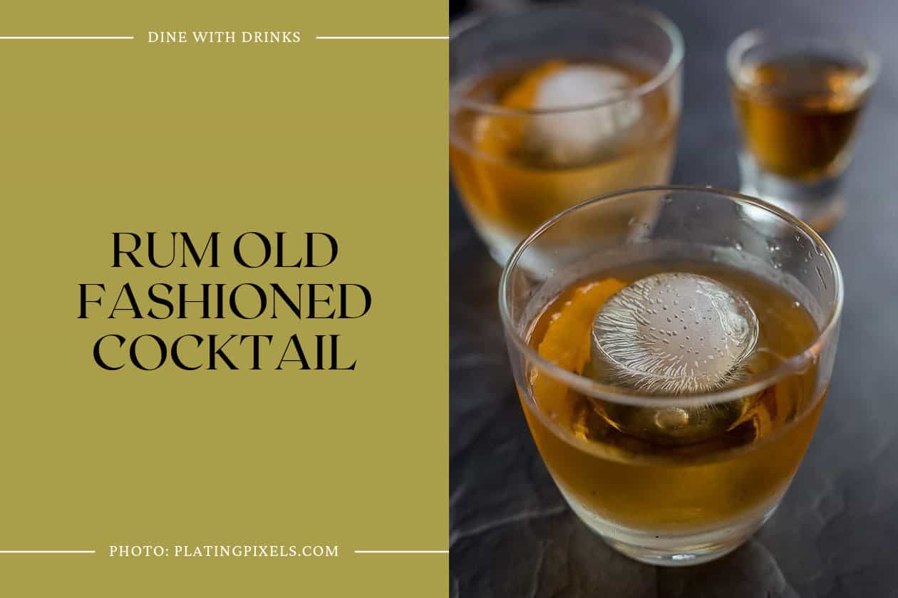Rum Old Fashioned Cocktail