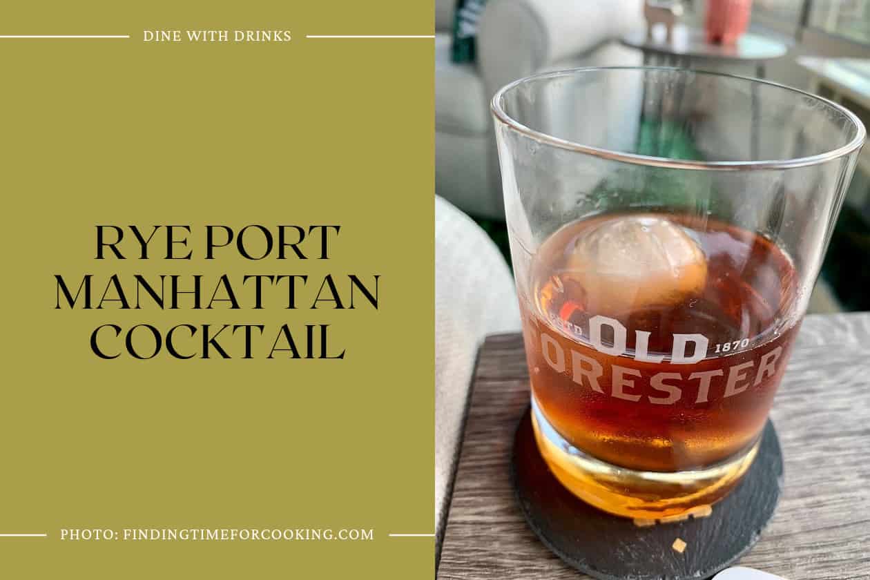 Rye Port Manhattan Cocktail