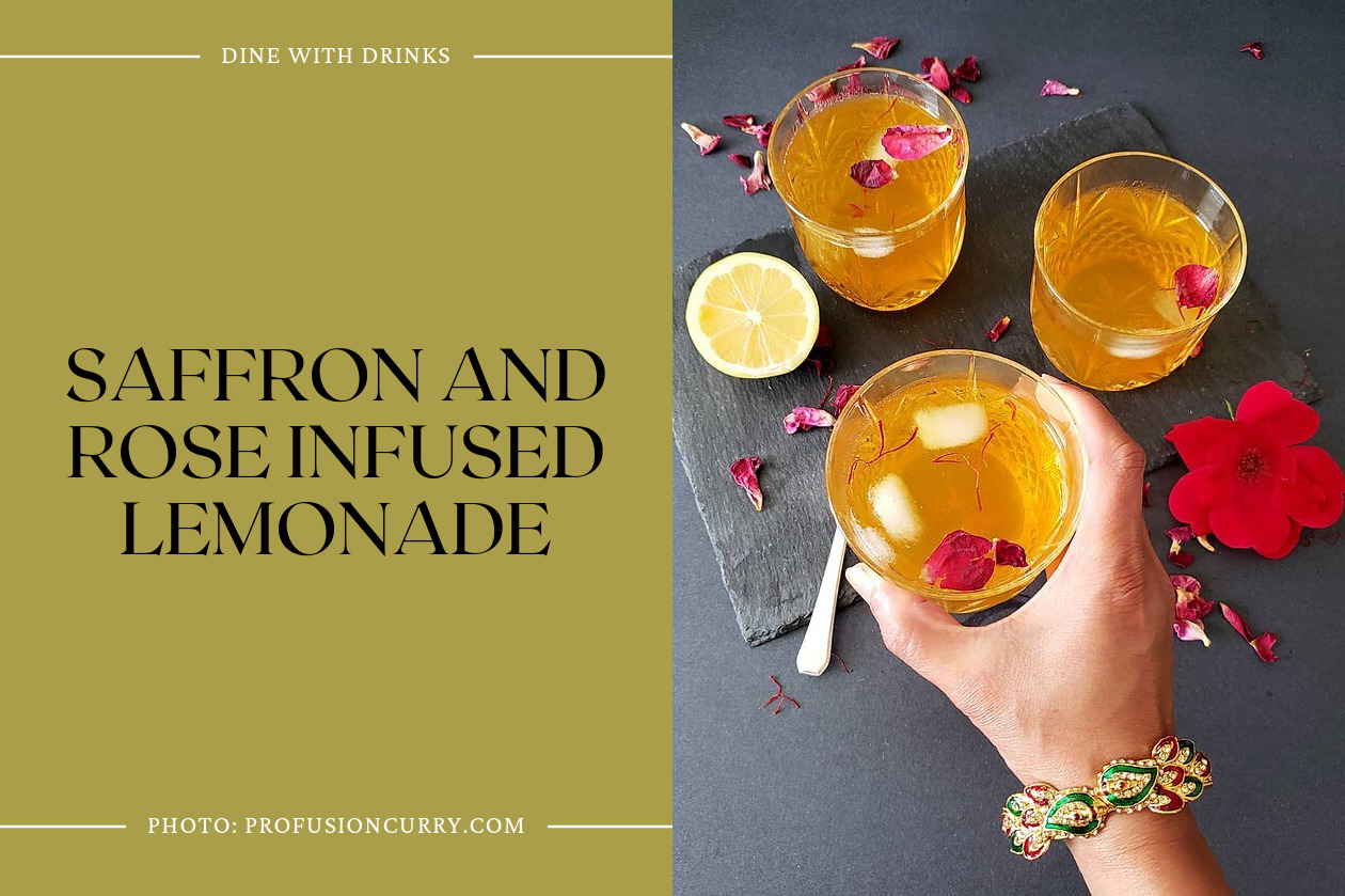 Saffron And Rose Infused Lemonade