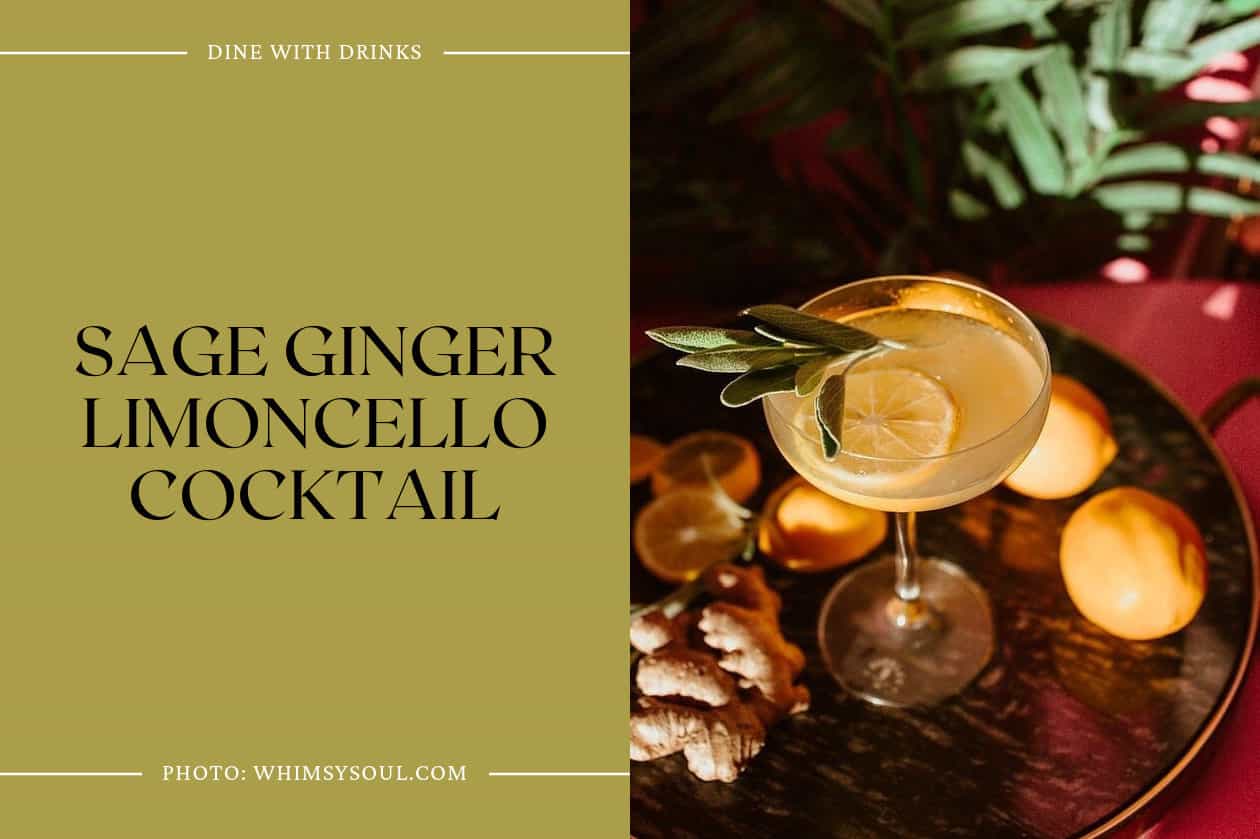 Sage Ginger Limoncello Cocktail