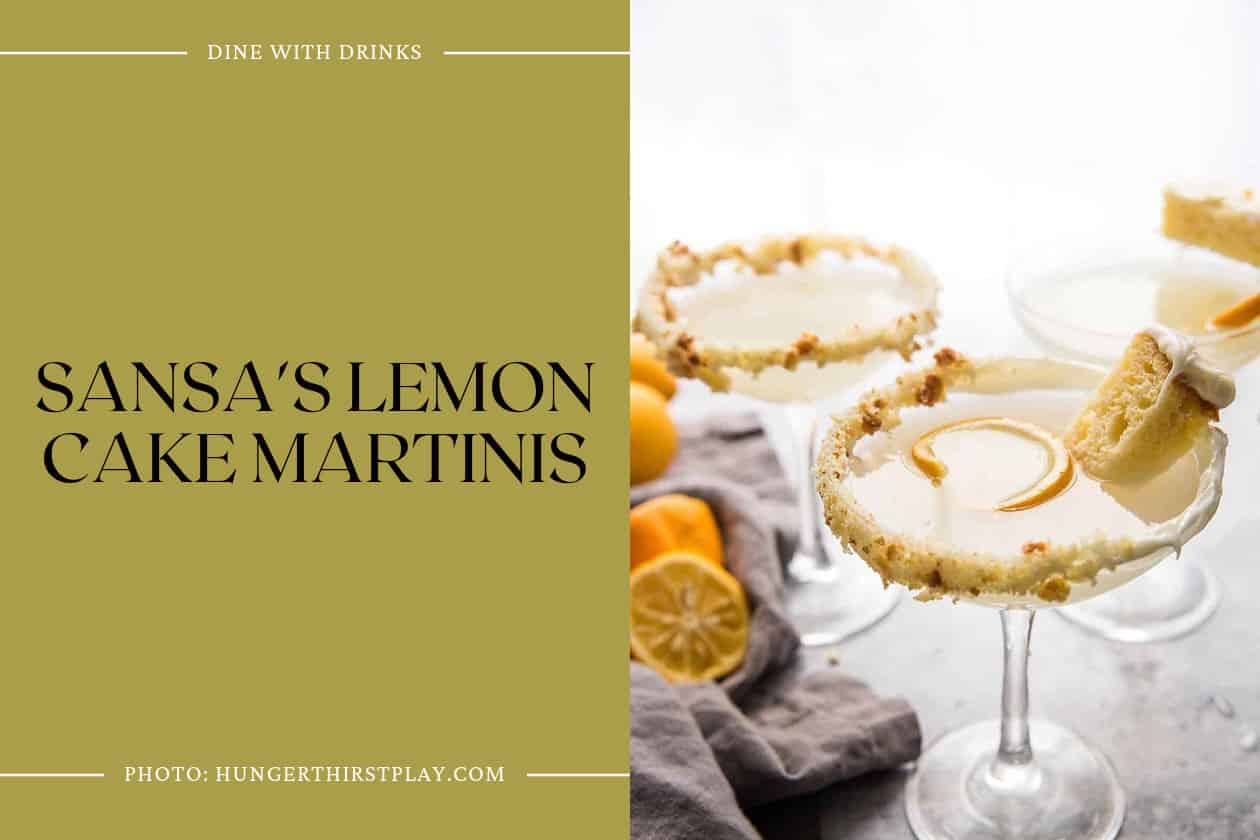 Sansa's Lemon Cake Martinis