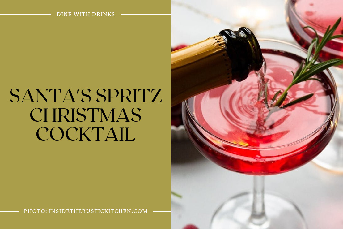 Santa's Spritz Christmas Cocktail