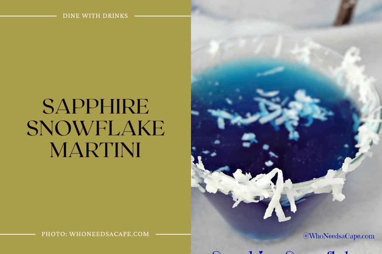 Sapphire Snowflake Martini