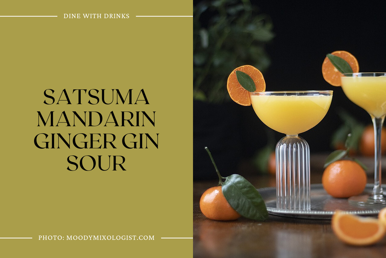 Satsuma Mandarin Ginger Gin Sour