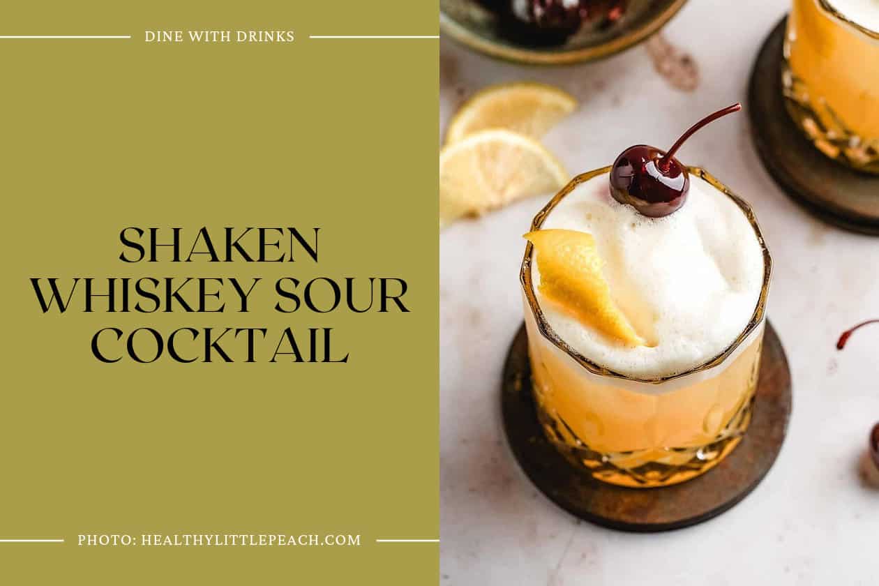 Shaken Whiskey Sour Cocktail