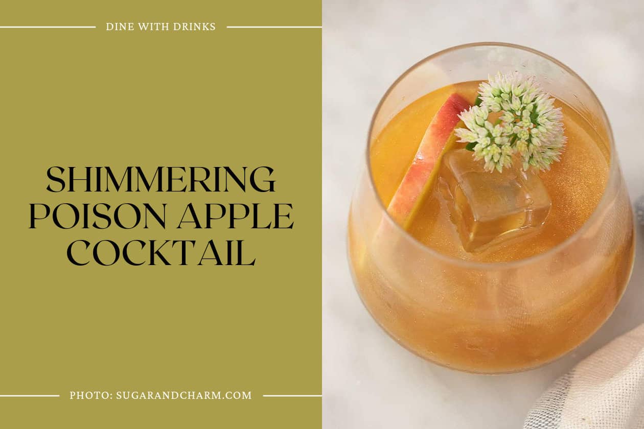 Shimmering Poison Apple Cocktail