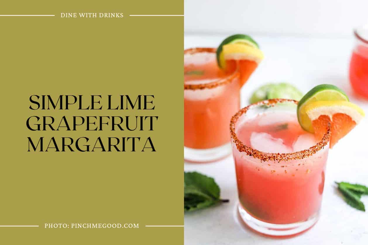 Simple Lime Grapefruit Margarita