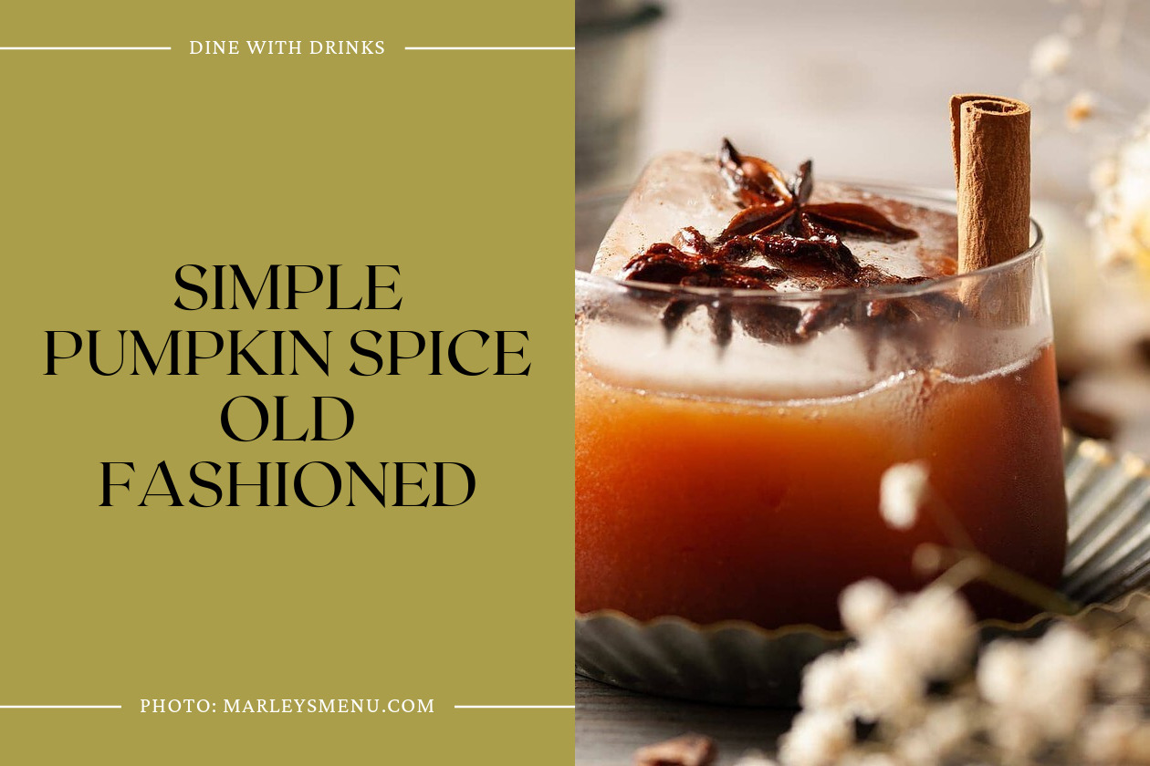 Simple Pumpkin Spice Old Fashioned