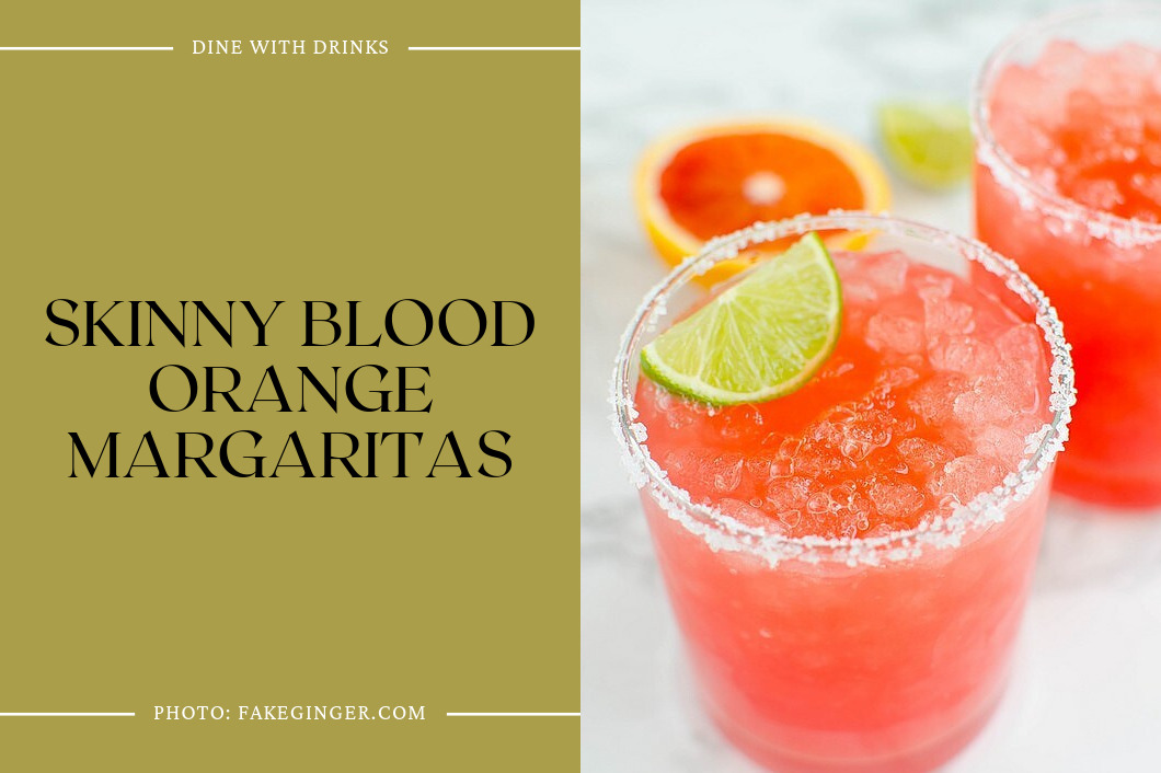 Skinny Blood Orange Margaritas