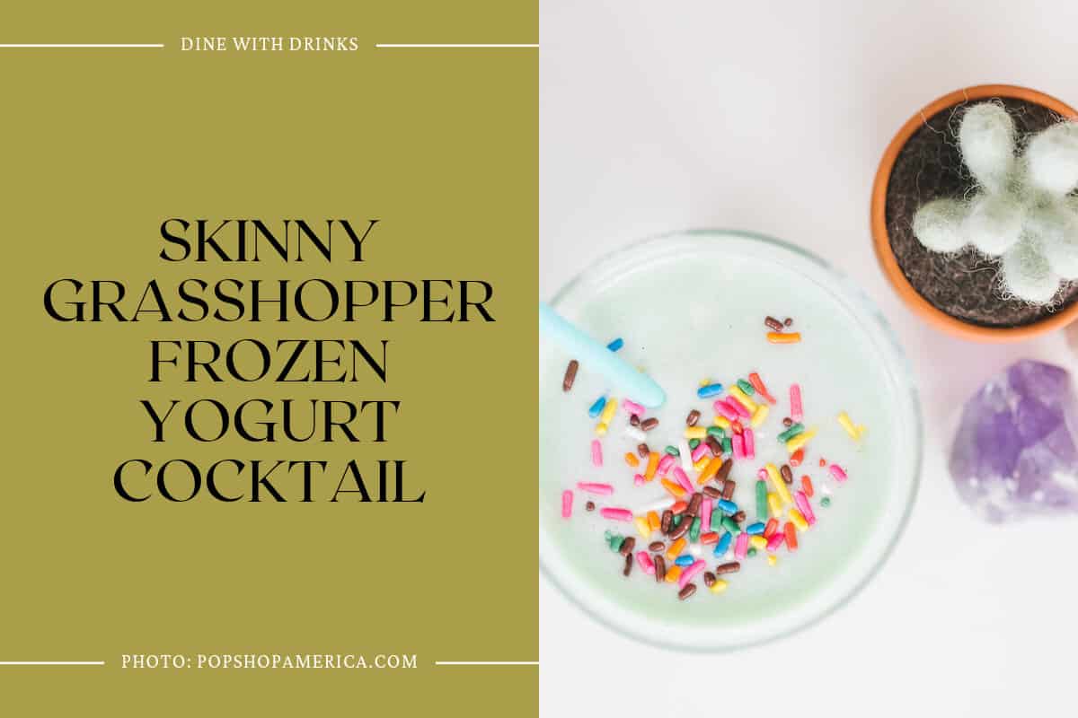 Skinny Grasshopper Frozen Yogurt Cocktail