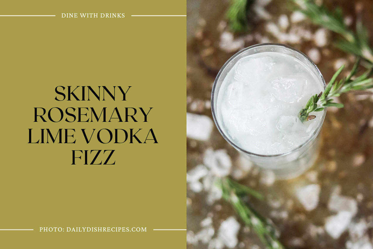 Skinny Rosemary Lime Vodka Fizz