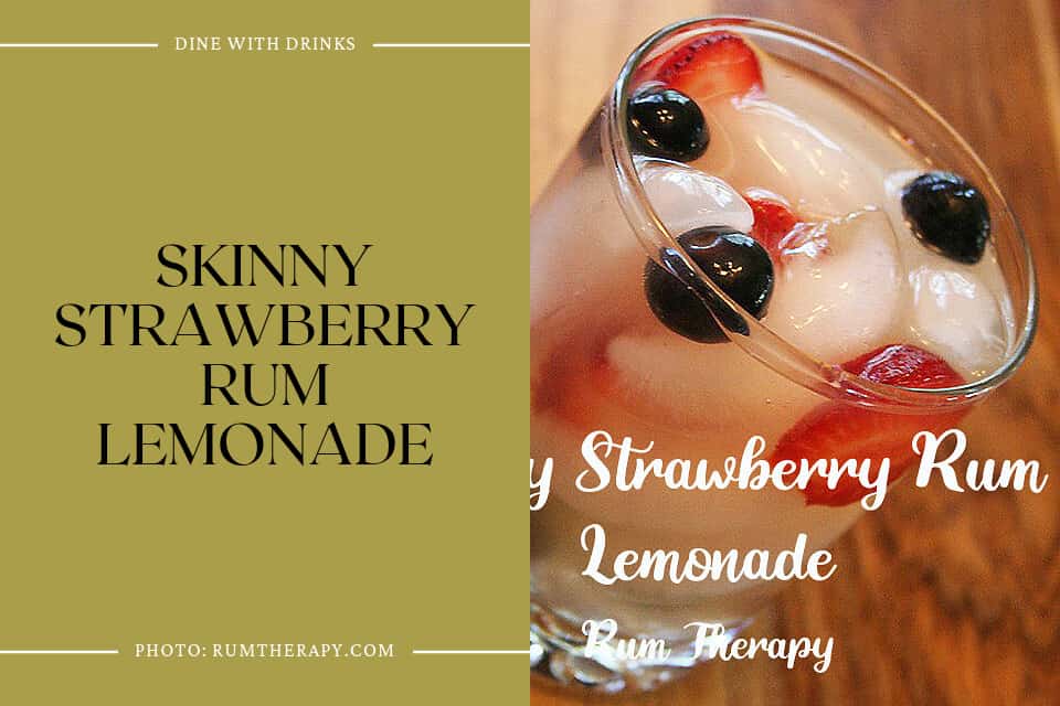 Skinny Strawberry Rum Lemonade