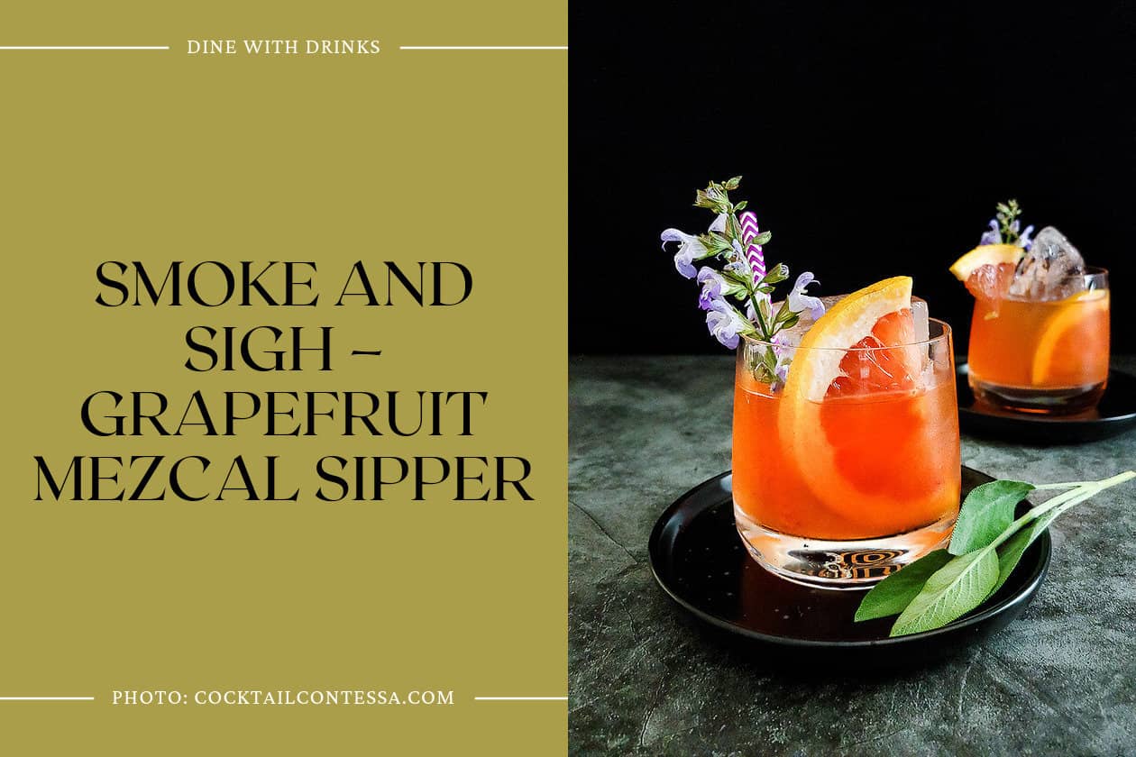 Smoke And Sigh – Grapefruit Mezcal Sipper
