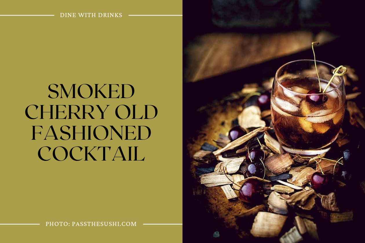 Smoked Cherry Old Fashioned Cocktail