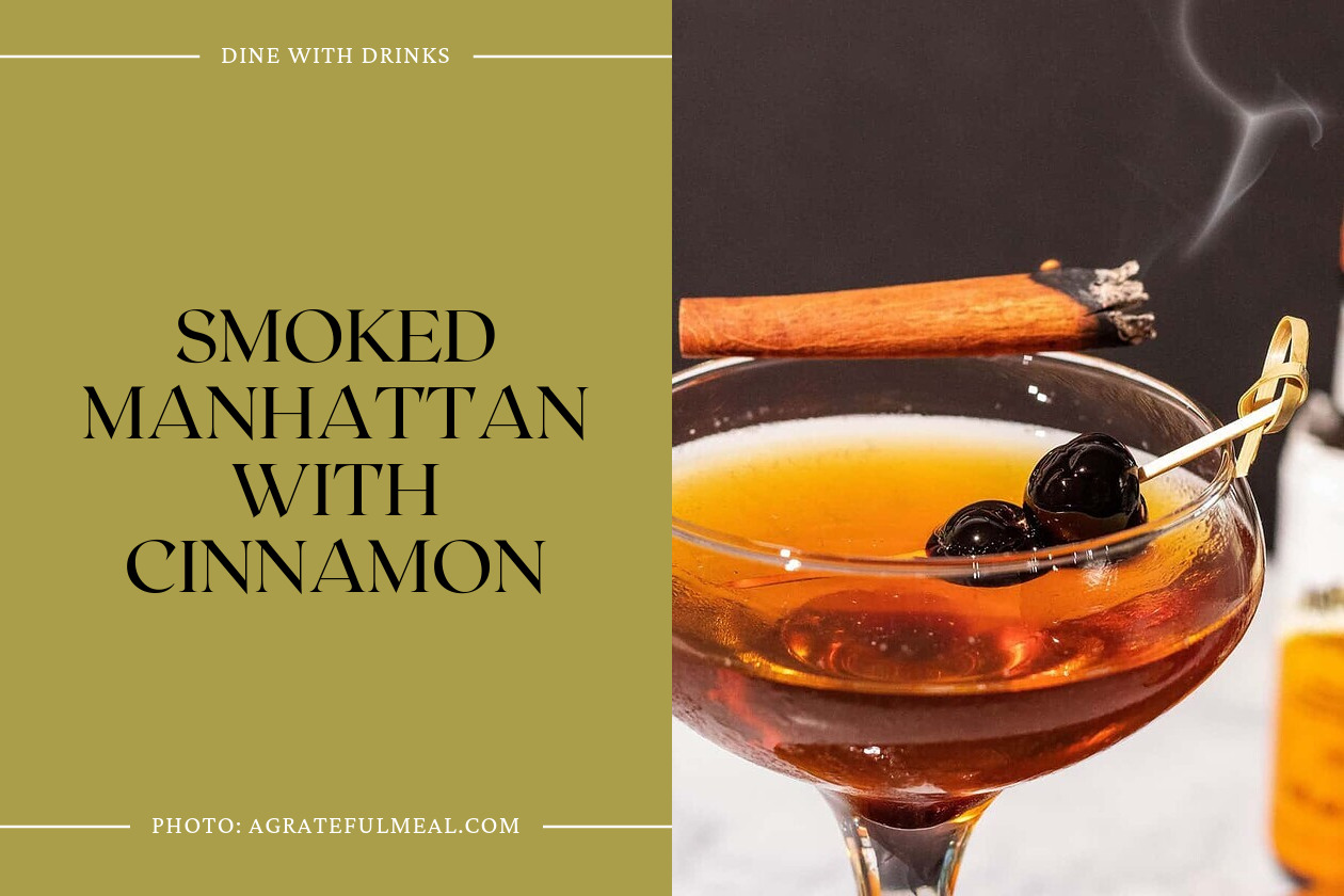 Smoked Manhattan With Cinnamon