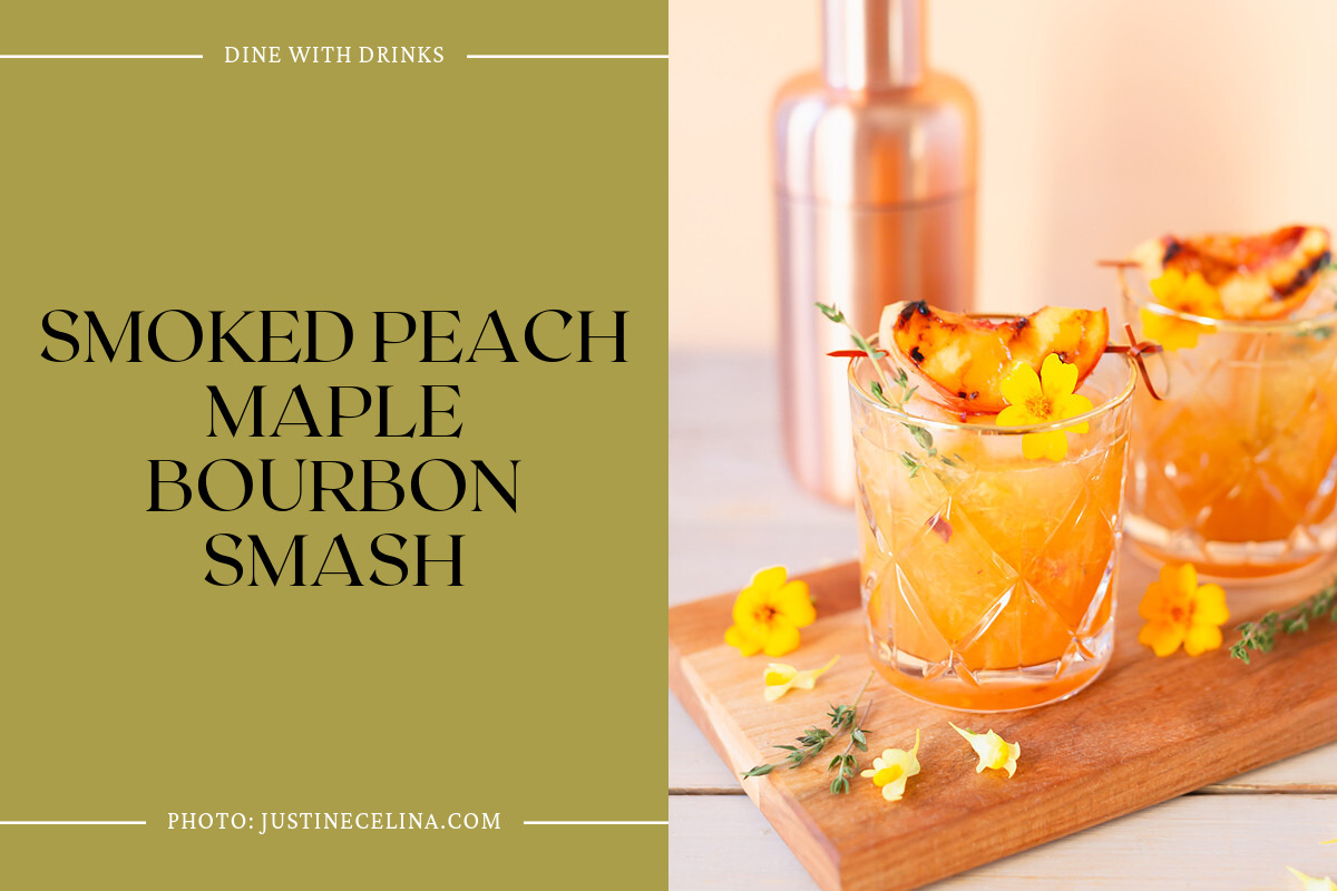 Smoked Peach Maple Bourbon Smash