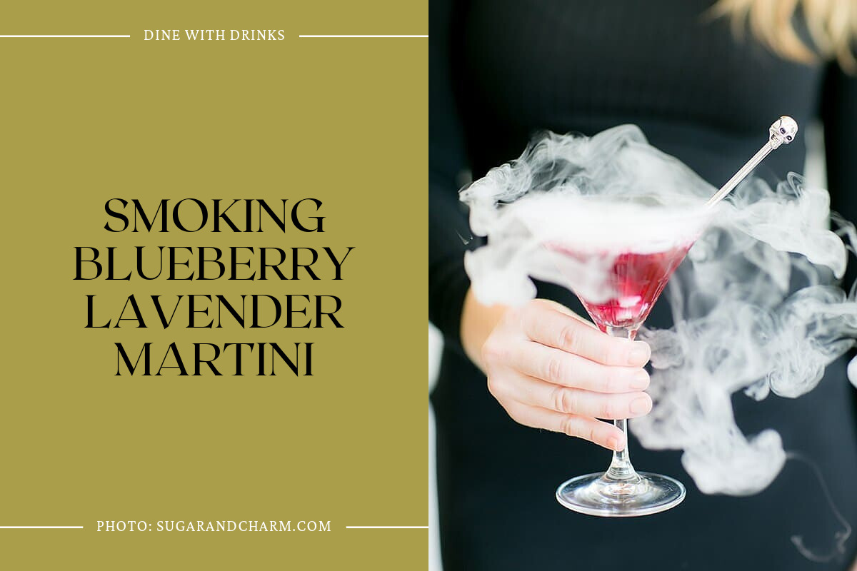 Smoking Blueberry Lavender Martini