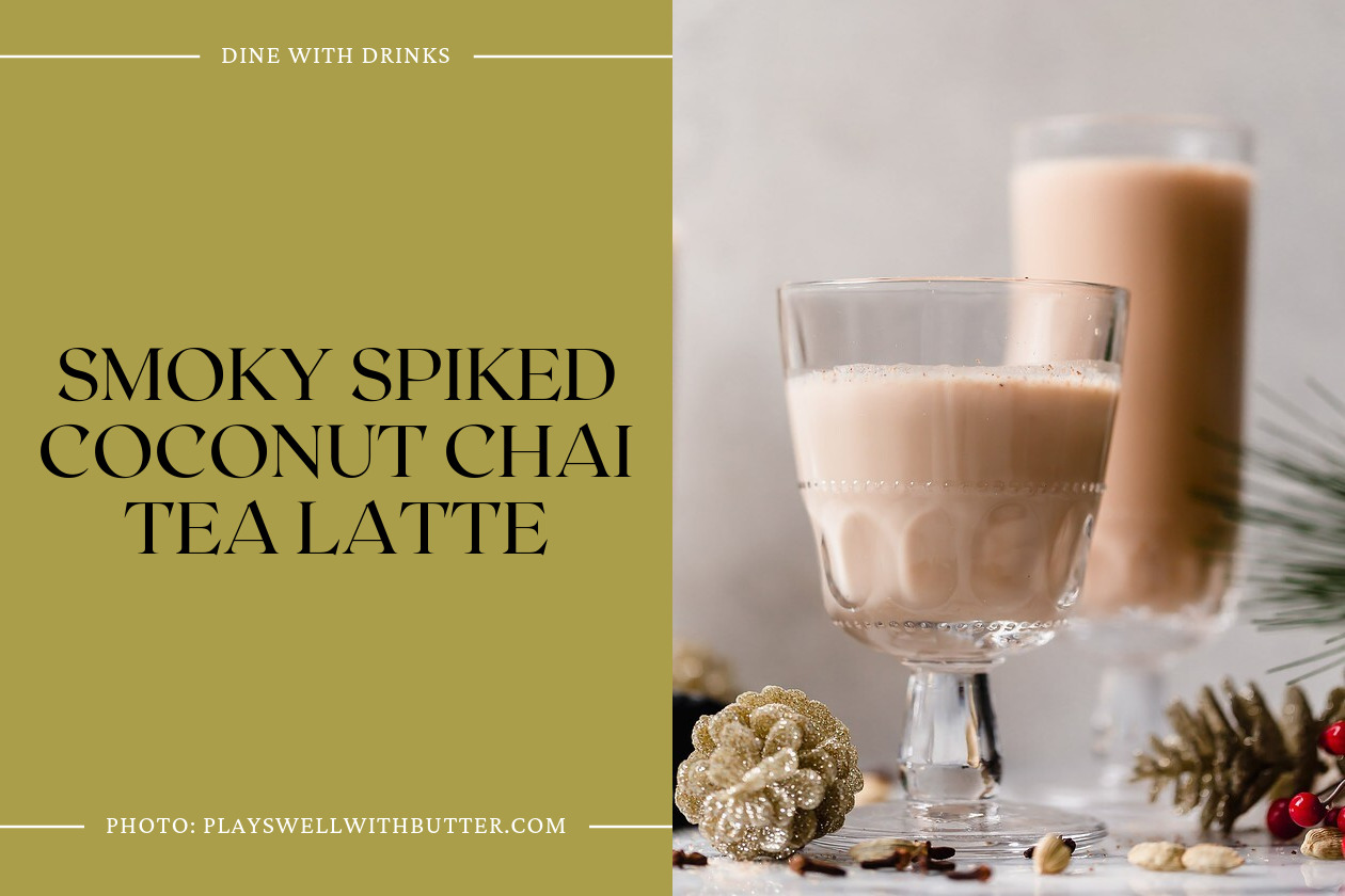 Smoky Spiked Coconut Chai Tea Latte