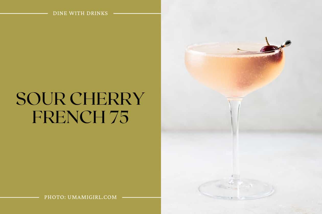 Sour Cherry French 75