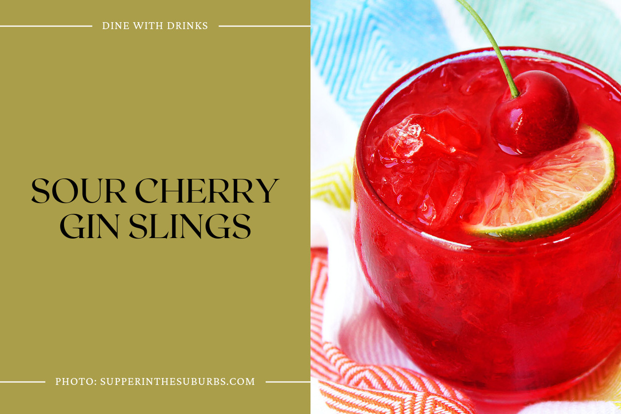 Sour Cherry Gin Slings