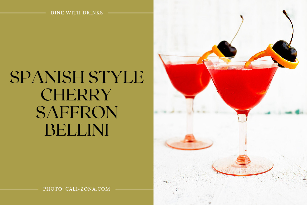 Spanish Style Cherry Saffron Bellini