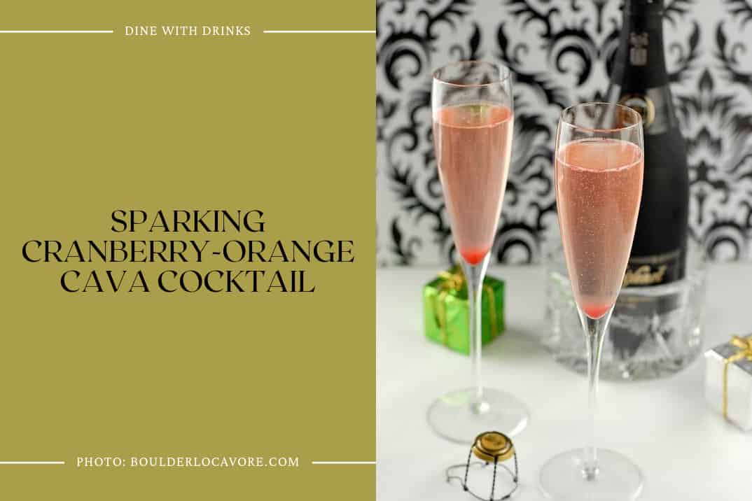 Sparking Cranberry-Orange Cava Cocktail