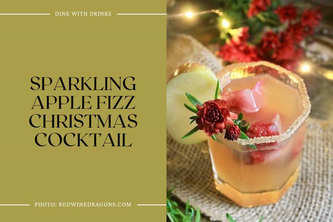 Sparkling Apple Fizz Christmas Cocktail