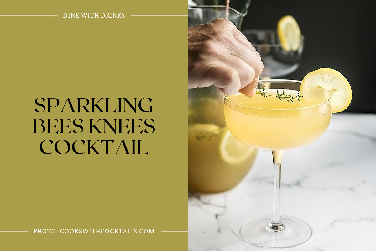 Sparkling Bees Knees Cocktail