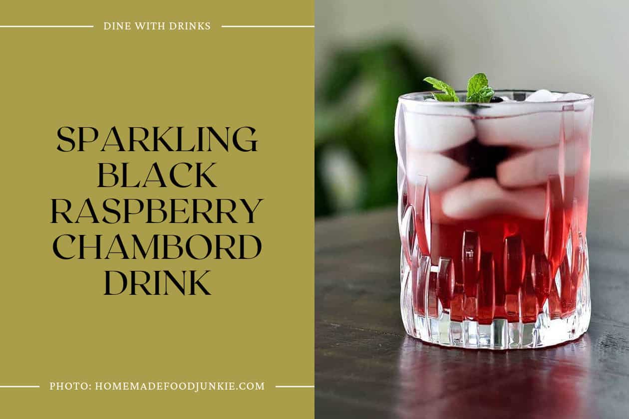 Sparkling Black Raspberry Chambord Drink