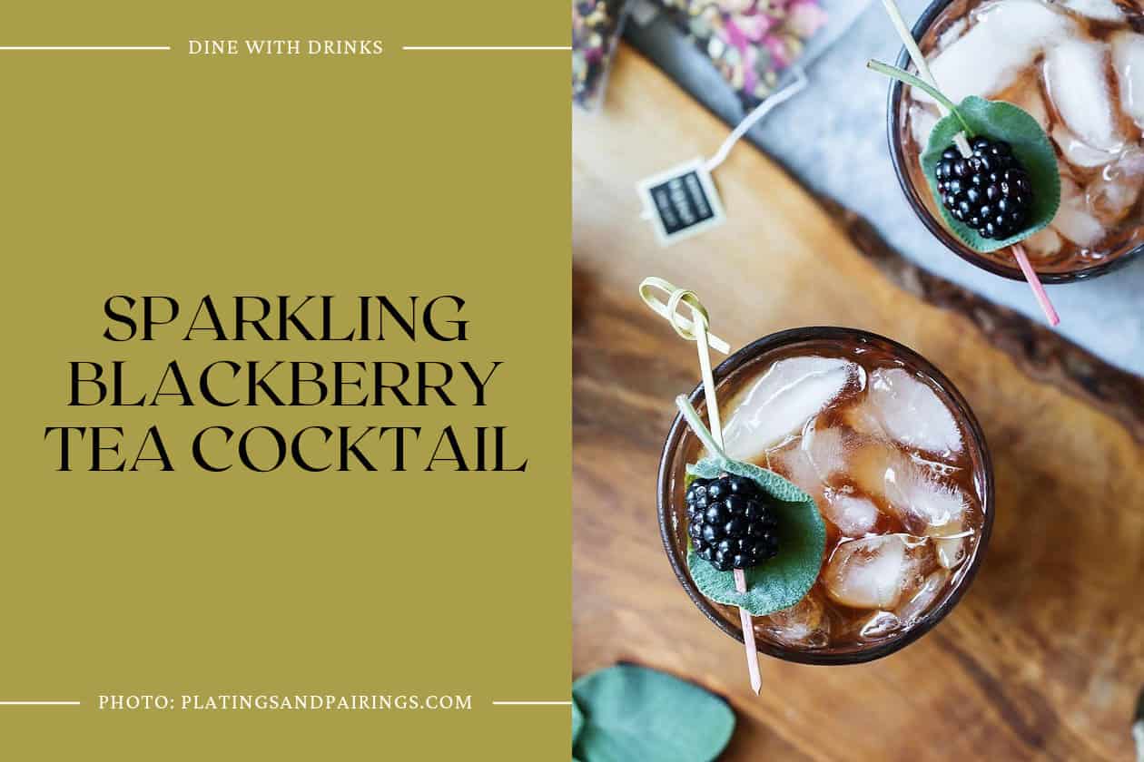 Sparkling Blackberry Tea Cocktail
