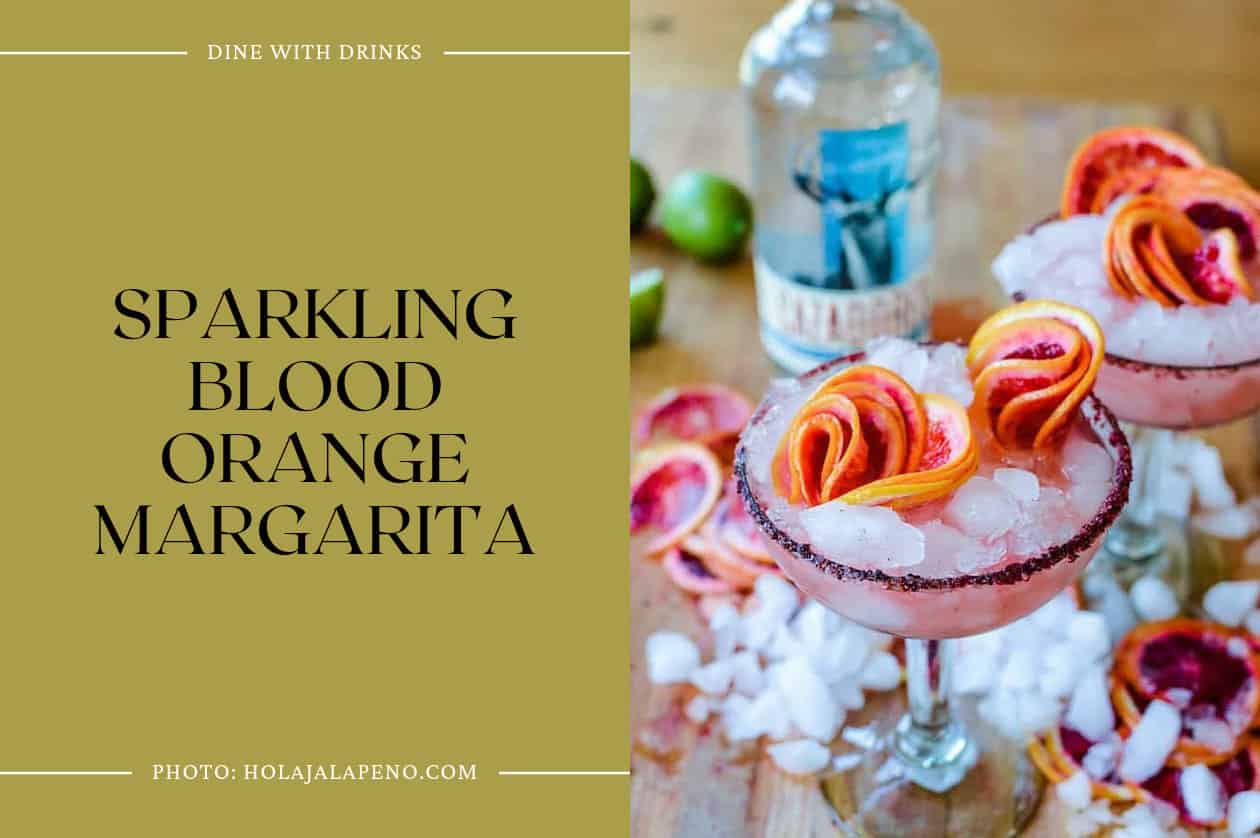 Sparkling Blood Orange Margarita